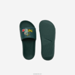 Lacoste מגלשות סינתטיות קרוקו DZ4D0D1762 ירוק 1m8 גברים - Image 4