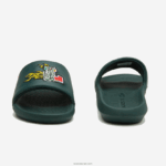 Lacoste מגלשות סינתטיות קרוקו DZ4D0D1762 ירוק 1m8 גברים - Image 5