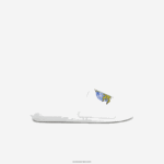 Lacoste מגלשות סינתטיות קרוקו DZ4D0D1768 לבן/ירוק 082 גברים