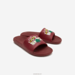 Lacoste מגלשות סינתטיות קרוקו DZ4D0D1774 צהוב בורדו amr גברים - Image 2