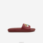 Lacoste מגלשות סינתטיות קרוקו DZ4D0D1774 צהוב בורדו amr גברים