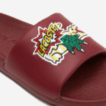 Lacoste מגלשות סינתטיות קרוקו DZ4D0D1774 צהוב בורדו amr גברים - Image 6