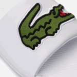 Lacoste מגלשות סינתטיות קרוקו DZ4D0D1809 לבן/ירוק 082 גברים - Image 6