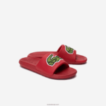 Lacoste מגלשות סינתטיות קרוקו DZ4D0D1810 אדום ירוק t2q גברים - Image 2