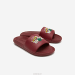 Lacoste מגלשות סינתטיות קרוקו DZ4D0D2706 צהוב בורדו amr נשים - Image 2