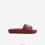 Lacoste מגלשות סינתטיות קרוקו DZ4D0D2706 צהוב בורדו amr נשים