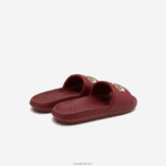 Lacoste מגלשות סינתטיות קרוקו DZ4D0D2706 צהוב בורדו amr נשים - Image 3