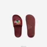 Lacoste מגלשות סינתטיות קרוקו DZ4D0D2706 צהוב בורדו amr נשים - Image 4