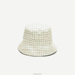 Lacoste מורשת הפיך מוצק או דלי בדוק DZ4D0D2929 בצבע בז' ירוק נשים - Image 4