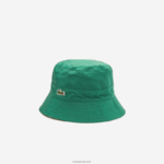 Lacoste מורשת הפיך מוצק או דלי בדוק DZ4D0D2929 בצבע בז' ירוק נשים - Image 8