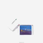 Lacoste מחזיק כרטיס הדפסה ימית בלוק צבעוני DZ4D0D2132 ימית סאמוי K89 גברים - Image 4