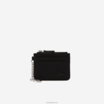 Lacoste מחזיק כרטיס עם רוכסן 4 חריצים DZ4D0D2806 שחור 000 נשים