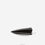 Lacoste מחזיק כרטיס רוכסן עם כיתוב ניגודי DZ4D0D2134 שחור 000 גברים - Image 3