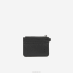 Lacoste מחזיק כרטיסי עור עם גרגירים עם וו נצמד DZ4D0D2810 שחור 000 נשים - Image 2