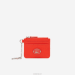 Lacoste מחזיק כרטיסי עור עם גרגירים עם וו נצמד DZ4D0D2809 corrida l41 נשים