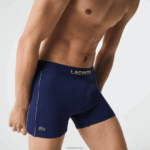 Lacoste מטען רשת טכנית נושמת DZ4D0D1556 כחול כהה צעקני צהוב 39n גברים - Image 2