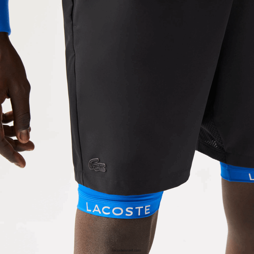 Lacoste מכנס ספורט מובנה 3 ב-1 DZ4D0D1423 שחור כחול 985 גברים - Image 2
