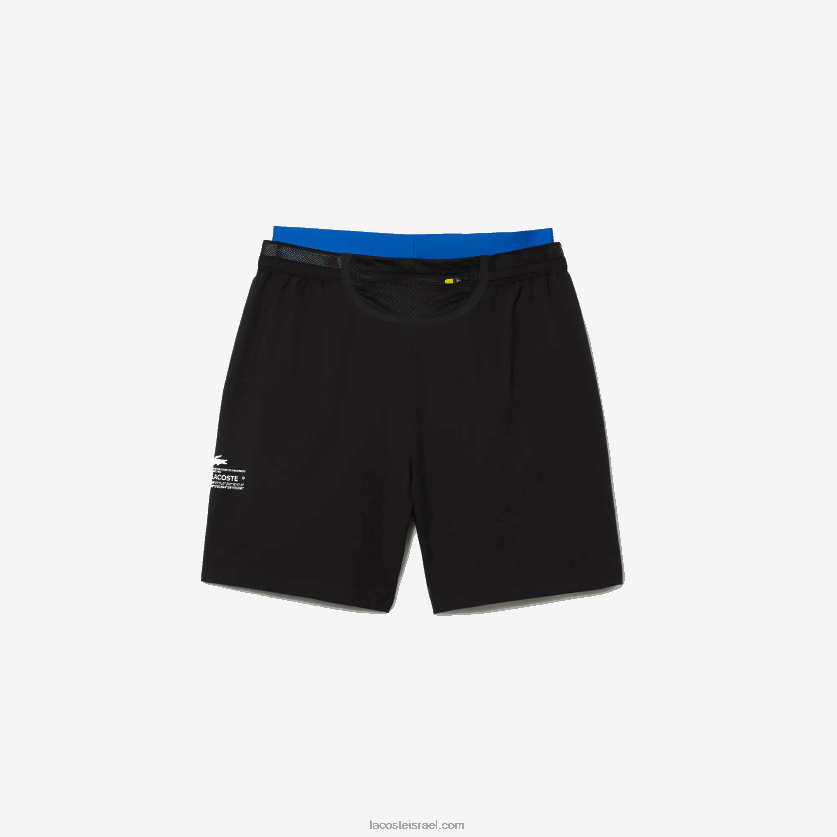 Lacoste מכנס ספורט מובנה 3 ב-1 DZ4D0D1423 שחור כחול 985 גברים - Image 8
