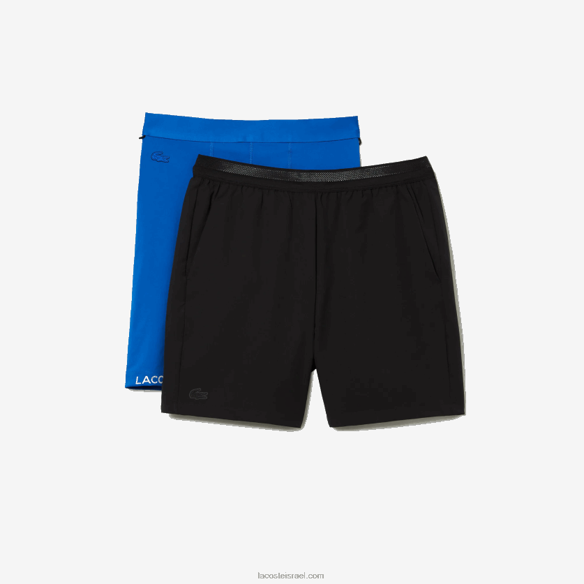 Lacoste מכנס ספורט מובנה 3 ב-1 DZ4D0D1423 שחור כחול 985 גברים - Image 9