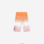 Lacoste מכנסי אופני שיפוע ספורט קיץ DZ4D0D2661 ורוד לבן כתום dfk נשים - Image 5
