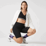 Lacoste מכנסי אופניים ספורטיביים DZ4D0D2654 שחור 8vm נשים