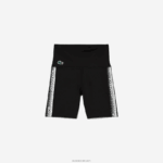 Lacoste מכנסי אופניים קצרים מפוליאסטר ממוחזר DZ4D0D2456 שחור c31 נשים - Image 4