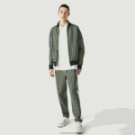 Lacoste מכנסי אימונית אקארד מונוגרמה חיה DZ4D0D1187 ירוק בז '7m4 גברים - Image 6