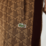 Lacoste מכנסי אימונית אקארד מונוגרמה חיה DZ4D0D1186 בז' בורדו mkj גברים - Image 8
