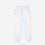 Lacoste מכנסי אימונית מבד קל משקל DZ4D0D549 לבן 001 גברים - Image 6