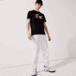 Lacoste מכנסי אימונית מבד קל משקל DZ4D0D549 לבן 001 גברים - Image 9