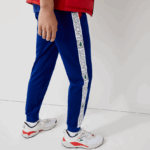 Lacoste מכנסי אימונית ממותגי ספורט DZ4D0D1119 כחול אדום לבן an3 גברים - Image 2