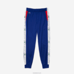 Lacoste מכנסי אימונית ממותגי ספורט DZ4D0D1119 כחול אדום לבן an3 גברים - Image 5