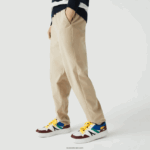 Lacoste מכנסי אימונית עמידים במים DZ4D0D1118 בז' c5u גברים - Image 5
