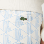 Lacoste מכנסי אימונית צמר בעיצוב מונוגרמה חי DZ4D0D2574 לבן כחול dpq נשים - Image 7