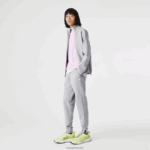 Lacoste מכנסי אימונית של אימונית בגזרת כותנה מחוסמת בגזרה דקיקה DZ4D0D1006 chine אפור cca גברים - Image 6
