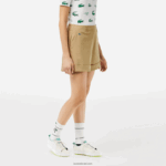 Lacoste מכנסי ברמודה גולף למתוח ספורט DZ4D0D2452 בז' cb8 נשים - Image 2