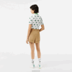 Lacoste מכנסי ברמודה גולף למתוח ספורט DZ4D0D2452 בז' cb8 נשים - Image 3