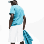 Lacoste מכנסי ברמודה מכותנה בכושר רגיל DZ4D0D1618 לבן 001 גברים - Image 3