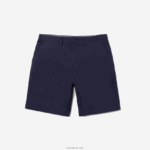 Lacoste מכנסי ברמודה מכותנה בכושר רגיל DZ4D0D1619 כחול כהה 166 גברים - Image 4