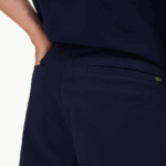 Lacoste מכנסי ברמודה מכותנה בכושר רגיל DZ4D0D1619 כחול כהה 166 גברים - Image 5