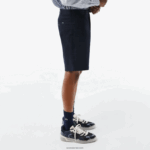 Lacoste מכנסי ברמודה קצרים מכותנה אורגנית מתיחה בכושר רגיל DZ4D0D436 כחול כהה hde גברים - Image 2
