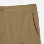 Lacoste מכנסי ברמודה קצרים מכותנה אורגנית מתיחה בכושר רגיל DZ4D0D438 בז' cb8 גברים - Image 5