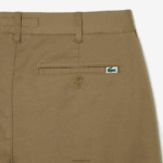 Lacoste מכנסי ברמודה קצרים מכותנה בגזרה דק בגזרה DZ4D0D431 בז' cb8 גברים - Image 6