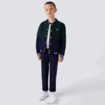 Lacoste מכנסי גבארדין מכותנה מתיחה DZ4D0D3269 כחול כהה 166 בנים