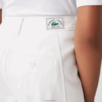 Lacoste מכנסי גברדין מכותנה DZ4D0D2653 לבן 70V נשים - Image 7