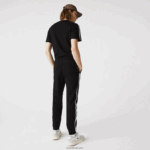 Lacoste מכנסי ג'וגינג בצבעי צמר צבעוניים עם פסים DZ4D0D1147 שחור 8vm גברים - Image 3