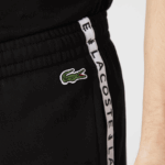 Lacoste מכנסי ג'וגינג בצבעי צמר צבעוניים עם פסים DZ4D0D1147 שחור 8vm גברים - Image 6