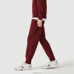Lacoste מכנסי ג'וגינג מכותנה אורגנית DZ4D0D1207 בורדו z7f גברים - Image 2