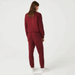 Lacoste מכנסי ג'וגינג מכותנה אורגנית DZ4D0D1207 בורדו z7f גברים - Image 3