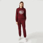 Lacoste מכנסי ג'וגינג מכותנה אורגנית DZ4D0D1207 בורדו z7f גברים - Image 6